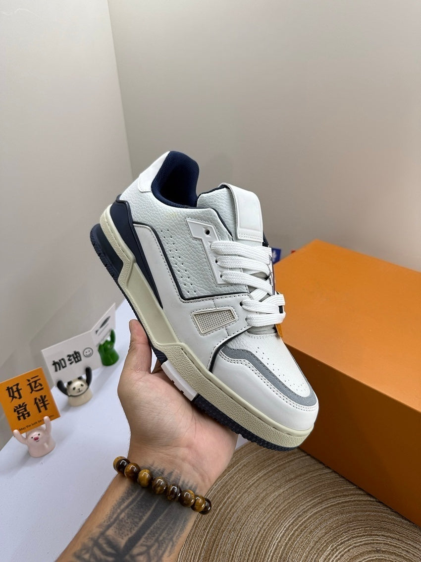 T588-792 Casual retro sports board shoes with color matching