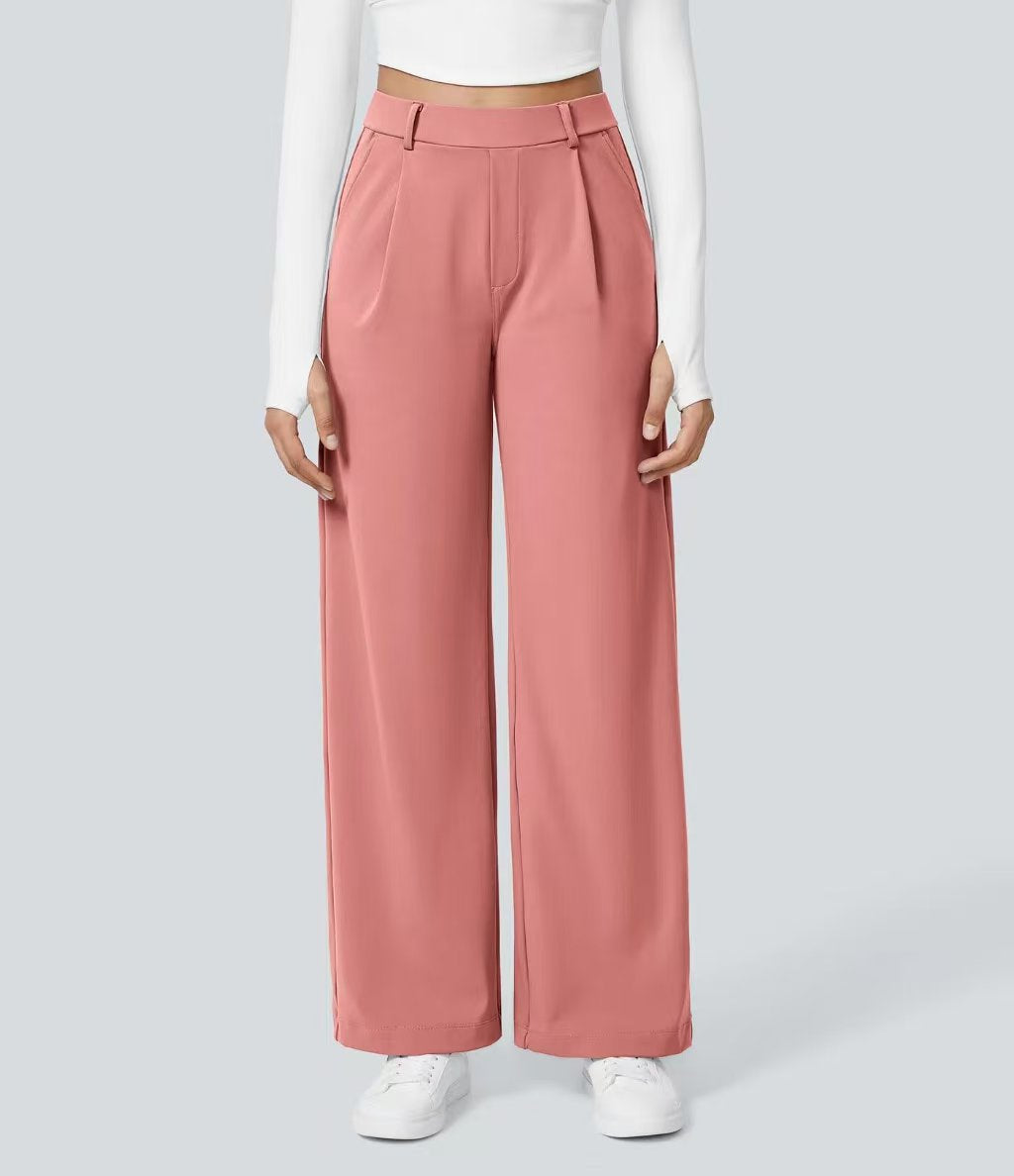 T588-953 Ladies' loose suit long pants outdoor casual straight tube