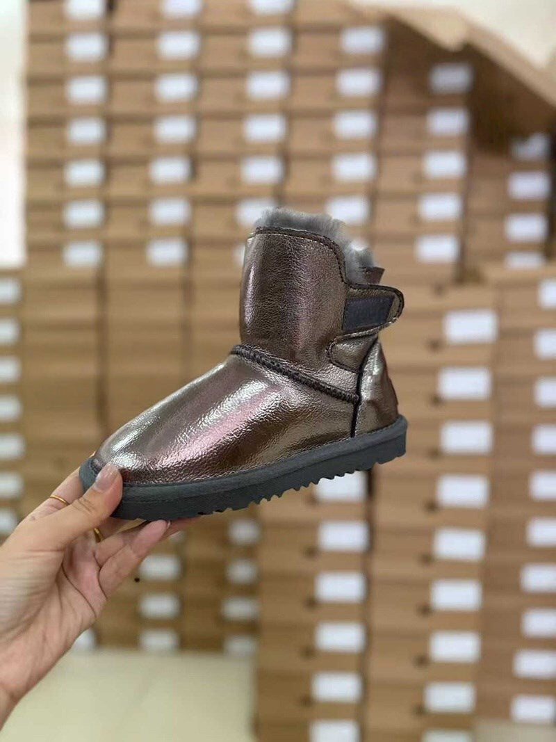 T588-715   Children's short boots with plush insulation -TG