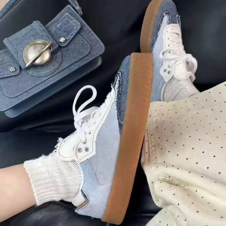 T588-559-Atmos Pink DenimSports denim shoes-PTX