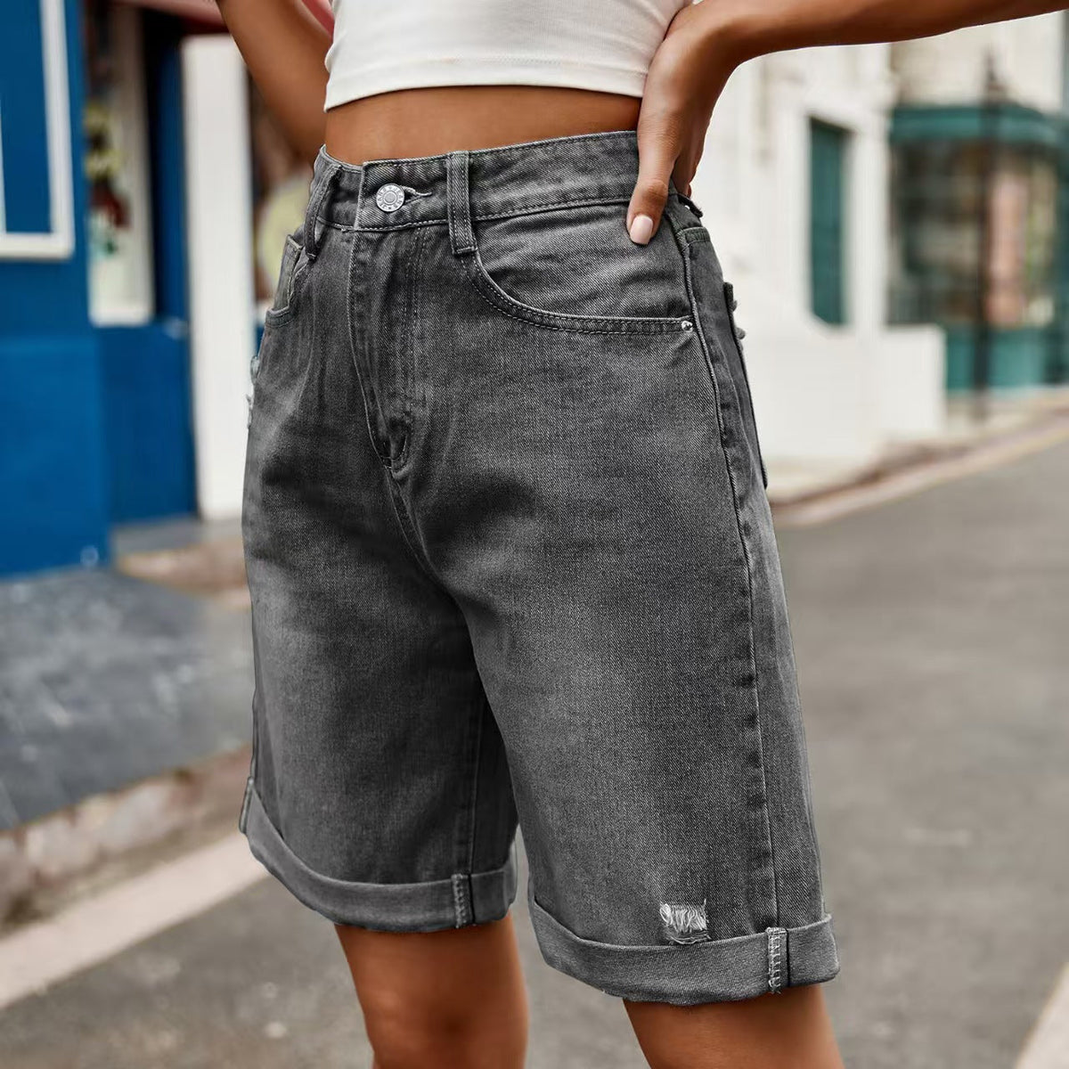 T588-920 Women's summer denim shorts