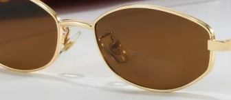T588-1003 Elliptical irregular blackout sunglasses