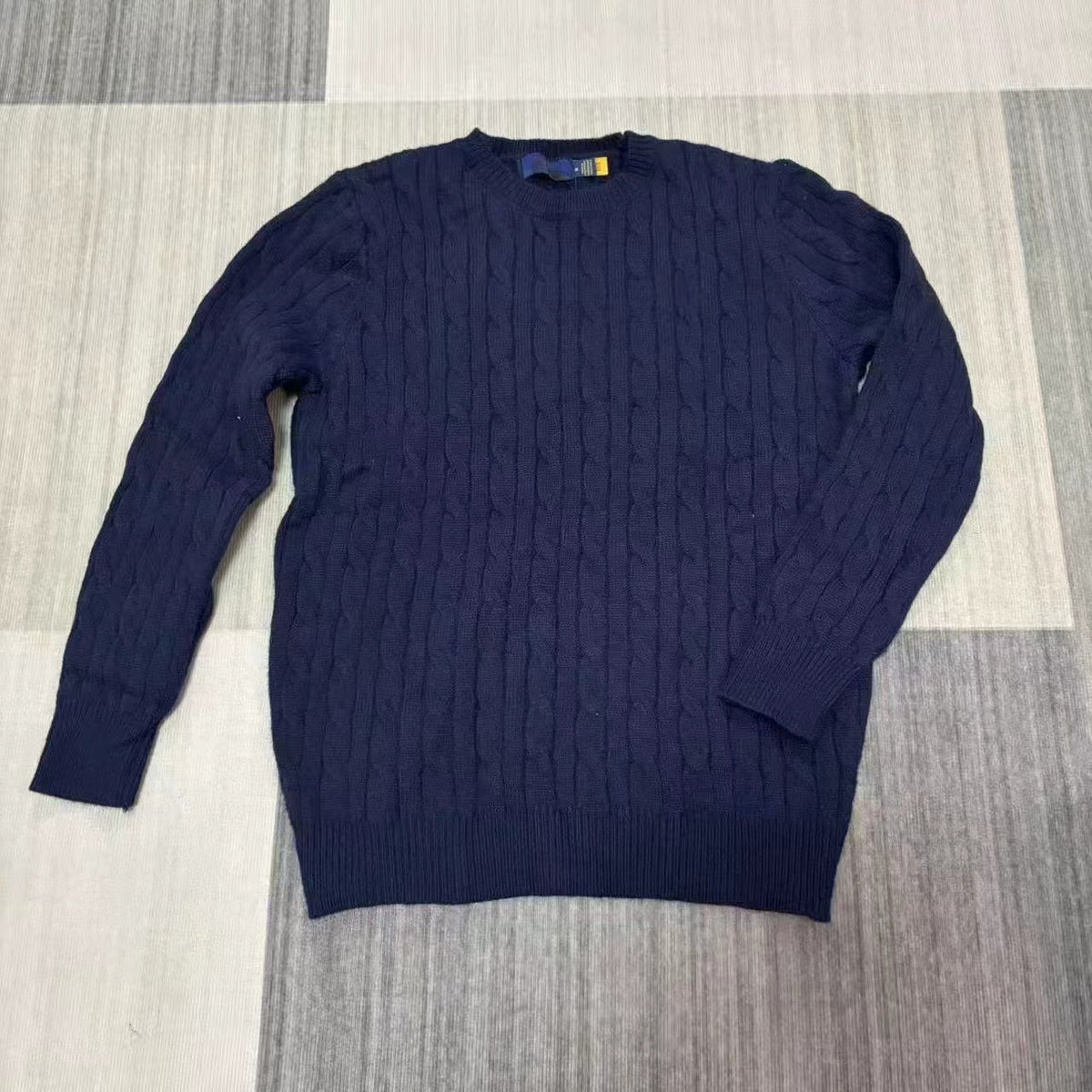 T588-889 Embroidered knitted sweater round neck pullover for men and women