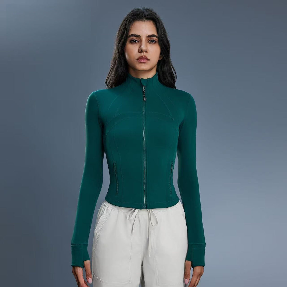T588-1078  Yoga fitness clothing, long sleeves, slim fit, outdoor