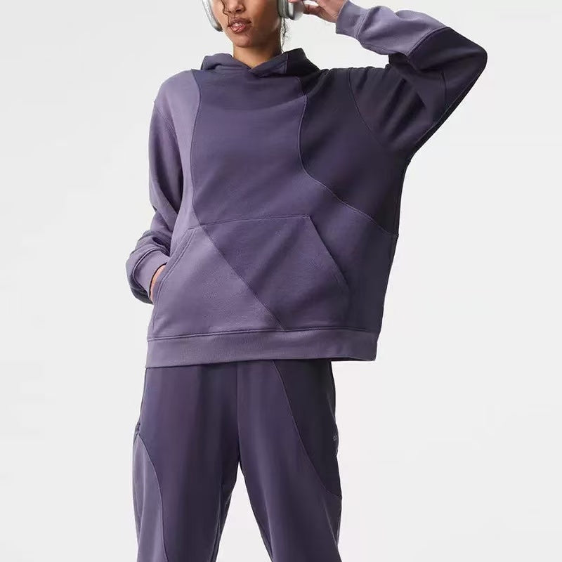 T588-860 Long sleeved hooded loose top