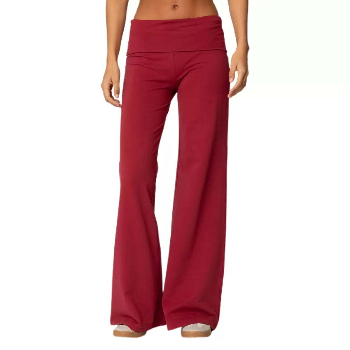 T588-975 Colorful comfortable wide leg pants for women