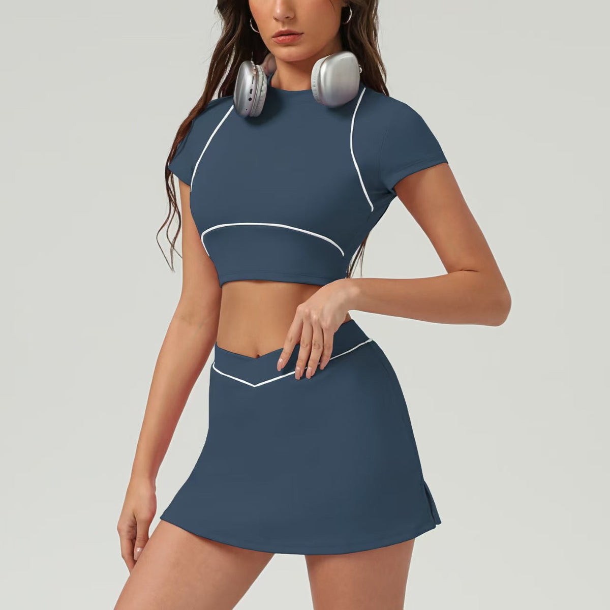 T588-985 Tennis sports suit, casual outdoor quick drying yoga
