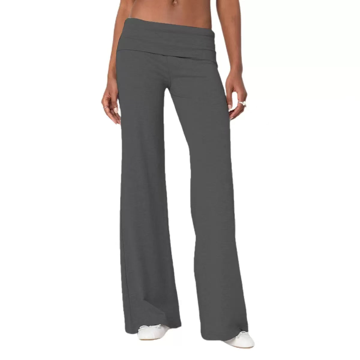 T588-975 Colorful comfortable wide leg pants for women