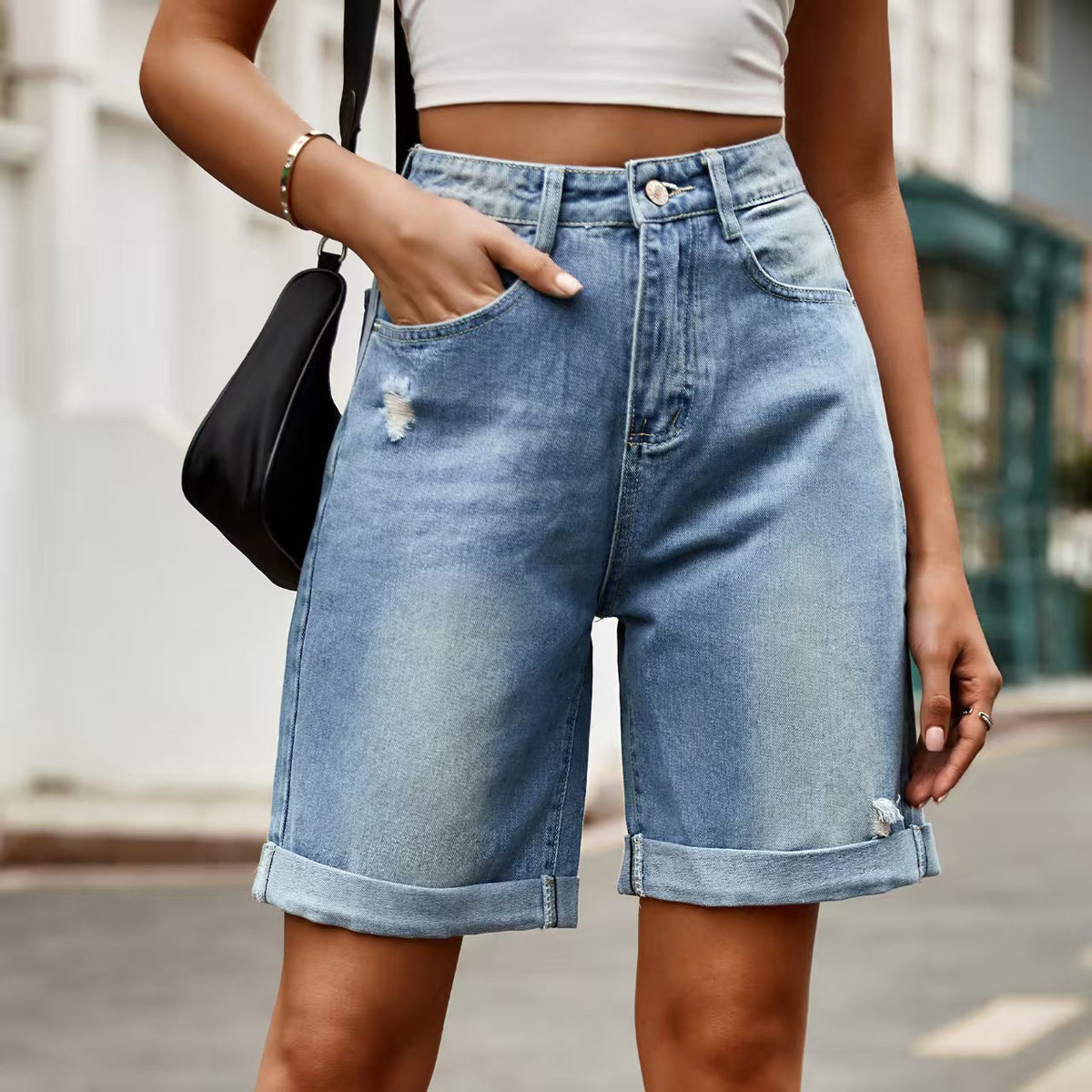 T588-920 Women's summer denim shorts