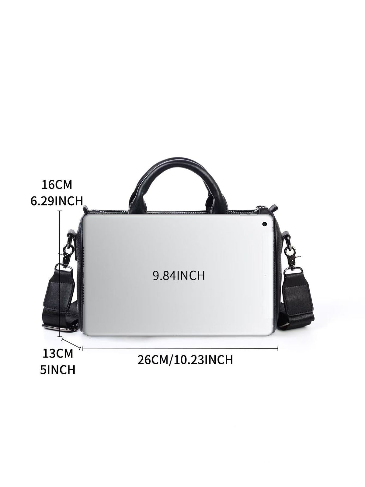 T588-741   Handbag, stylish and beautiful, all black leather