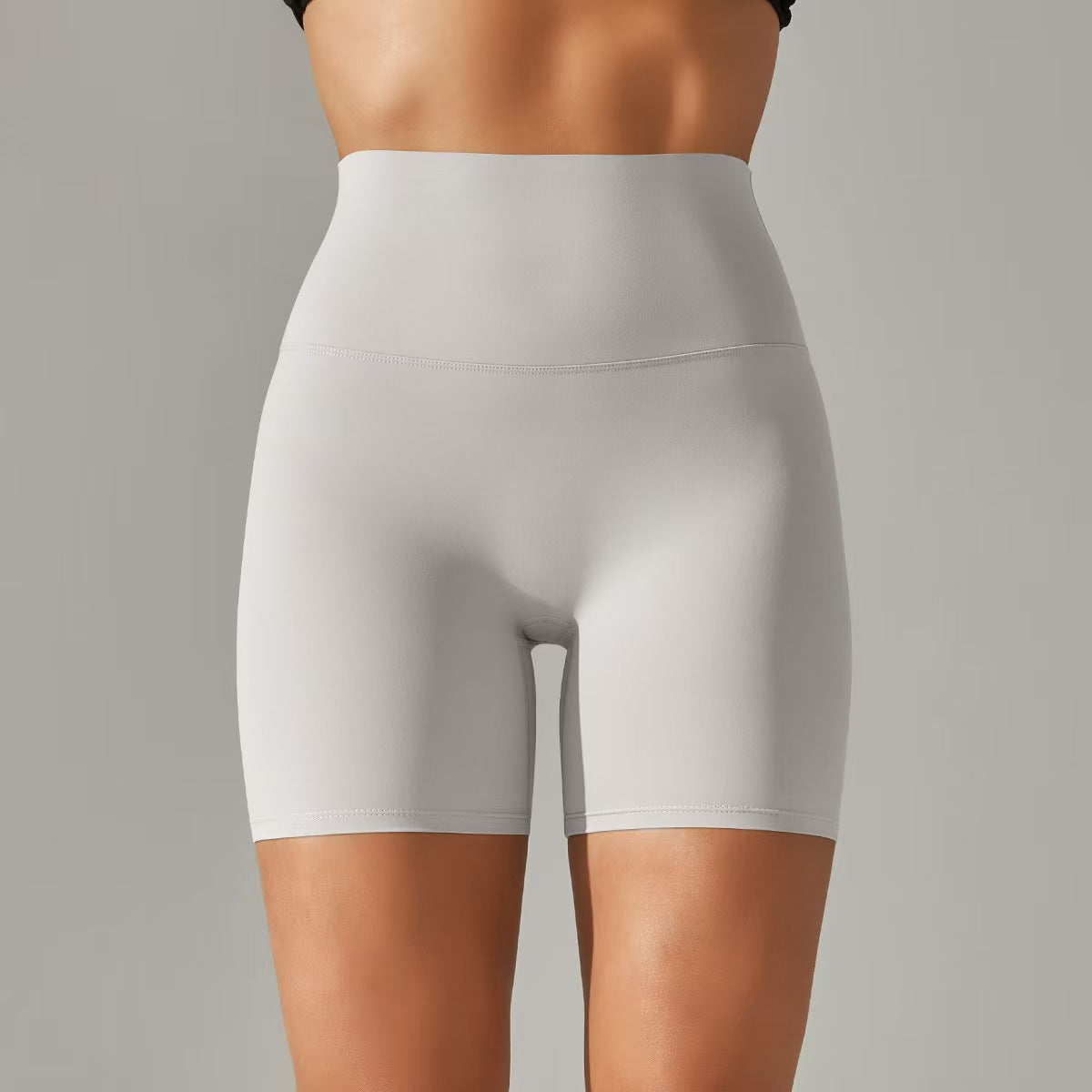 T588-131 Women's shorts, three part pants, high waist, tight fitting, elastic sports and fitness pants