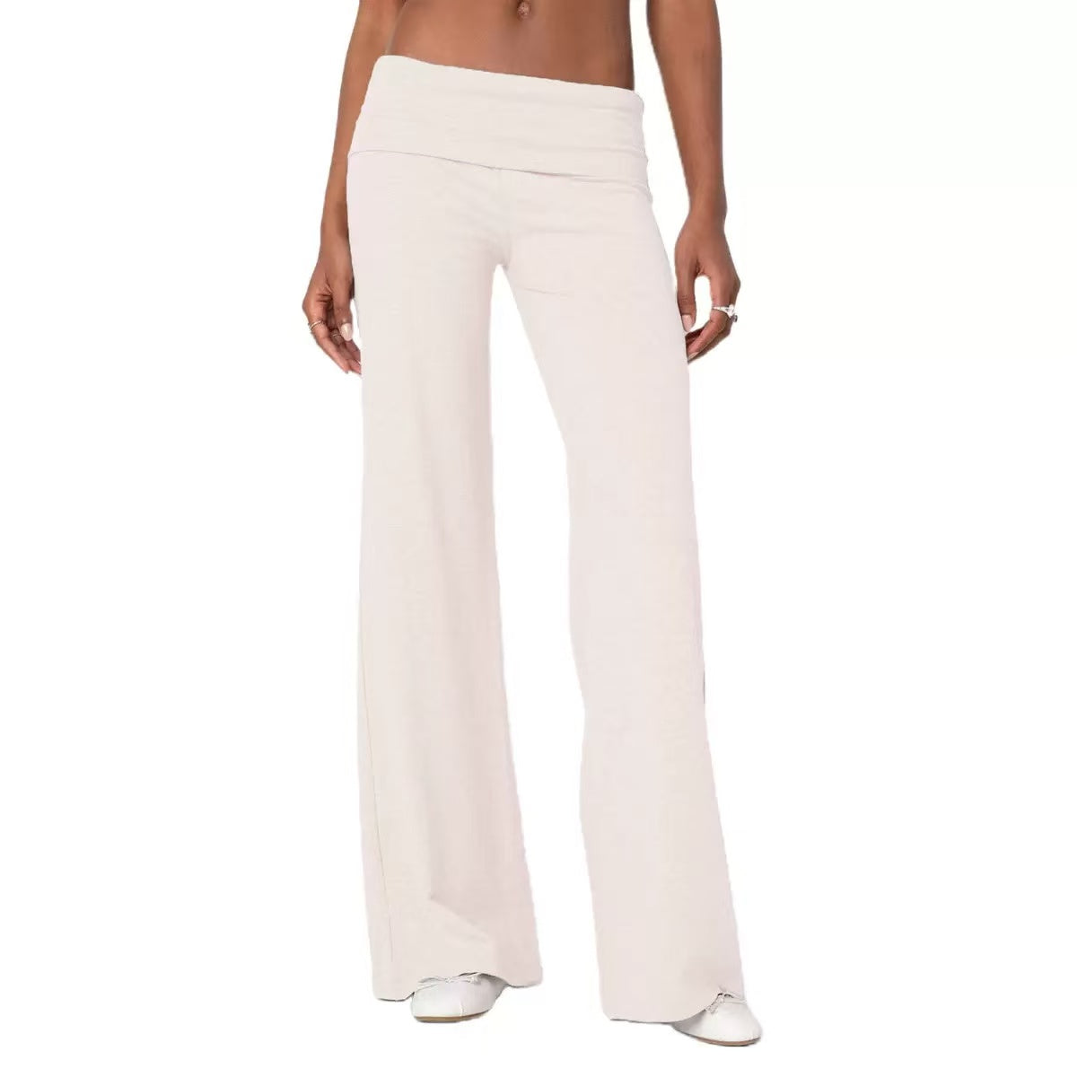 T588-975 Colorful comfortable wide leg pants for women