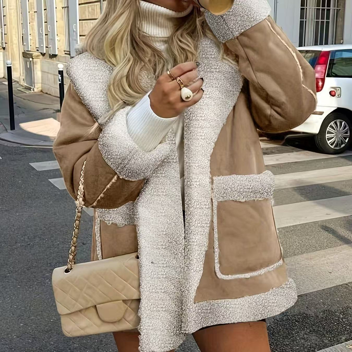 T588-485  Women's winter fur one-piece coat