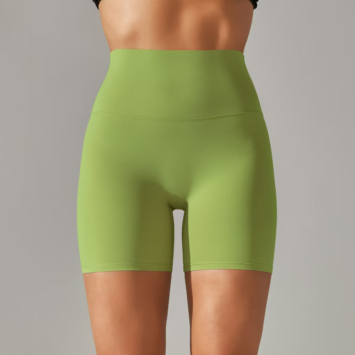 T588-131 Women's shorts, three part pants, high waist, tight fitting, elastic sports and fitness pants