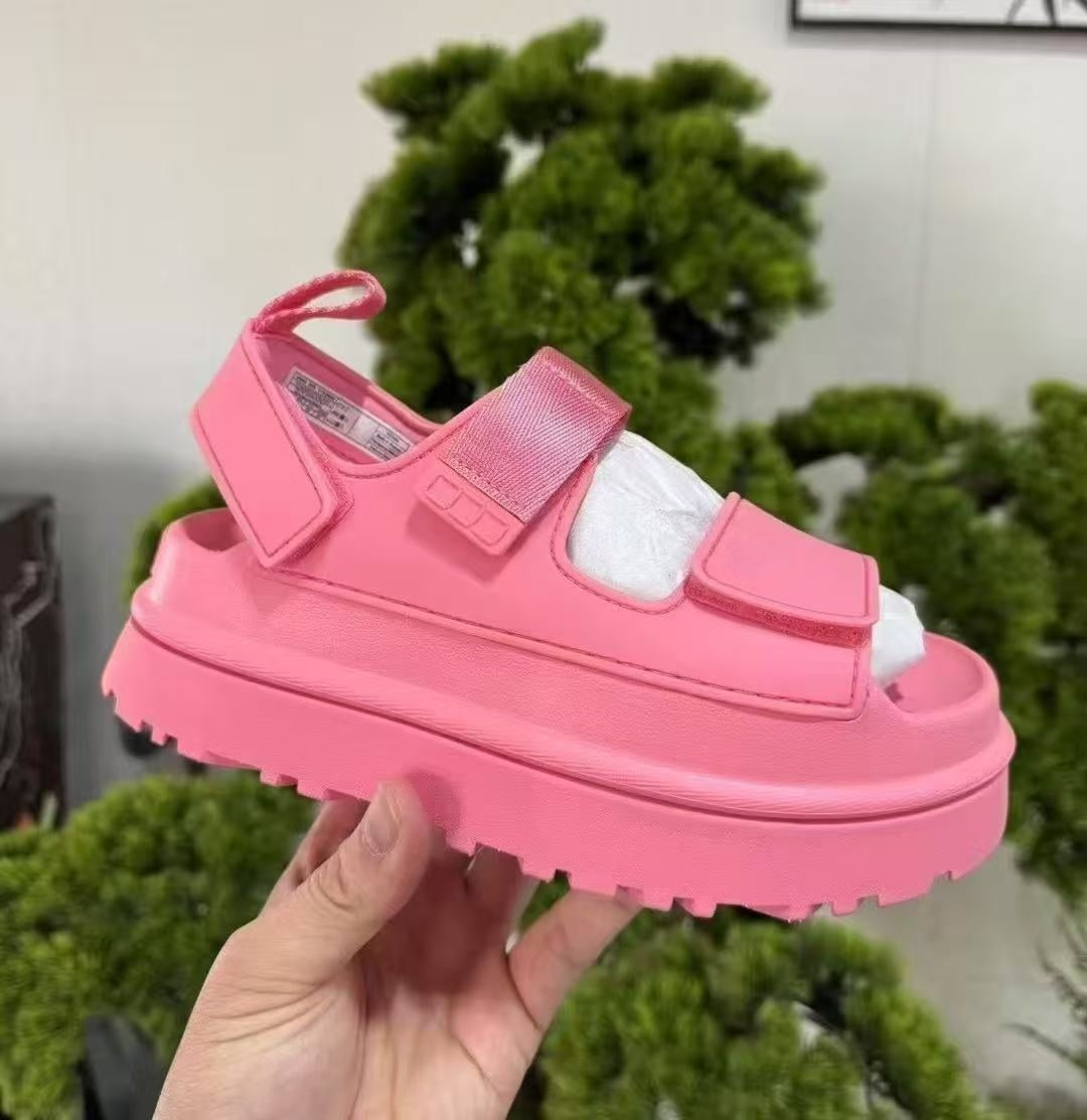 T588-1015  Summer Sandals Beach Thick Bottom